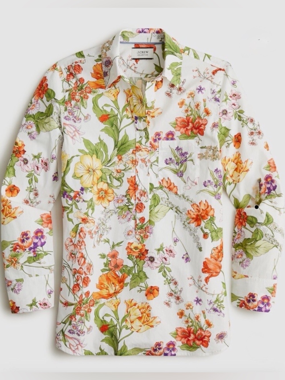 J.Crew Classic Fit Popover shirt in Ratti island botanical print - Picture 2 of 10